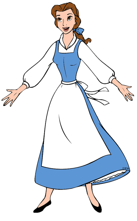 belle clipart cartoon character