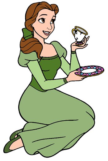 Belle clipart chip. And disney princess 