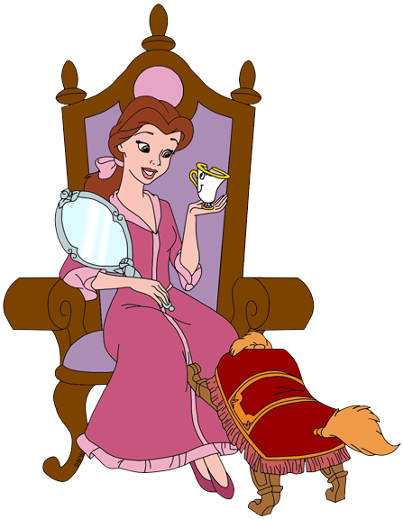 Beauty and the beast. Belle clipart chip
