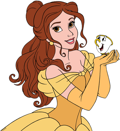 Belle clipart chip. Beauty and the beast