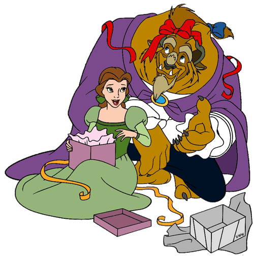 Belle clipart christmas. Beauty and the beast