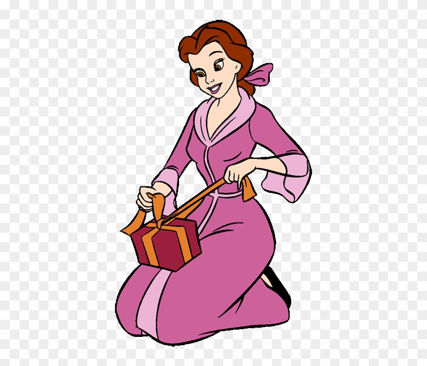 Belle clipart christmas. Disney 