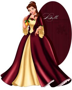 Belle clipart christmas. Disney princess english us