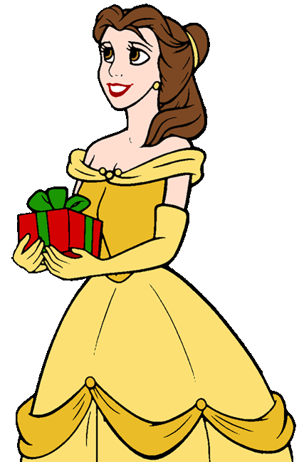 Beauty and the beast. Belle clipart christmas