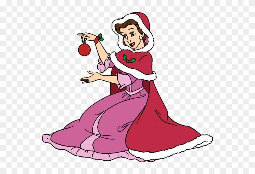 Belle clipart christmas. Disney clip art 