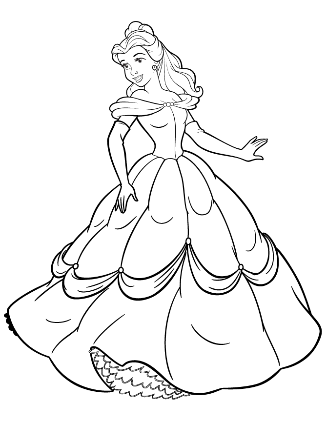Beautiful princess at getdrawings. Belle clipart drawing