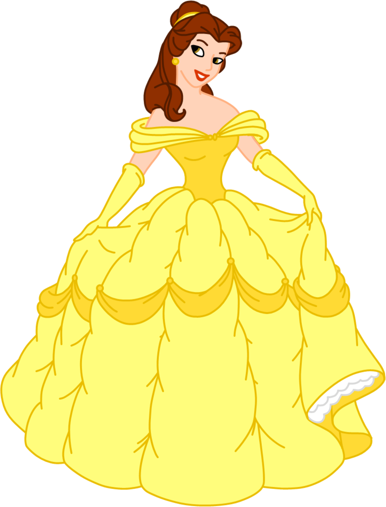 belle clipart gown