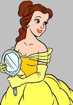 Disney princesses pinterest trips. Belle clipart mirror