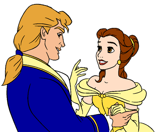 Belle clipart prince. And the beast clip