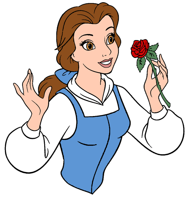 Clipart roses beauty and the beast. Belle clip art disney