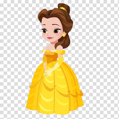 Beast snow white dress. Belle clipart yellow gown