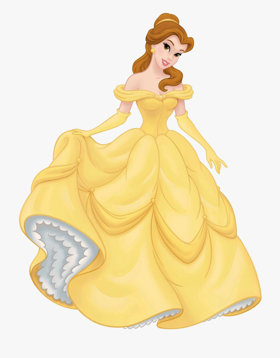 Belle clipart yellow gown. Dress beauty and the