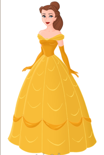 Belle clipart yellow gown, Belle yellow gown Transparent FREE for ...