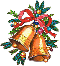 Bell clipart mistletoe. Christmas bells and animated