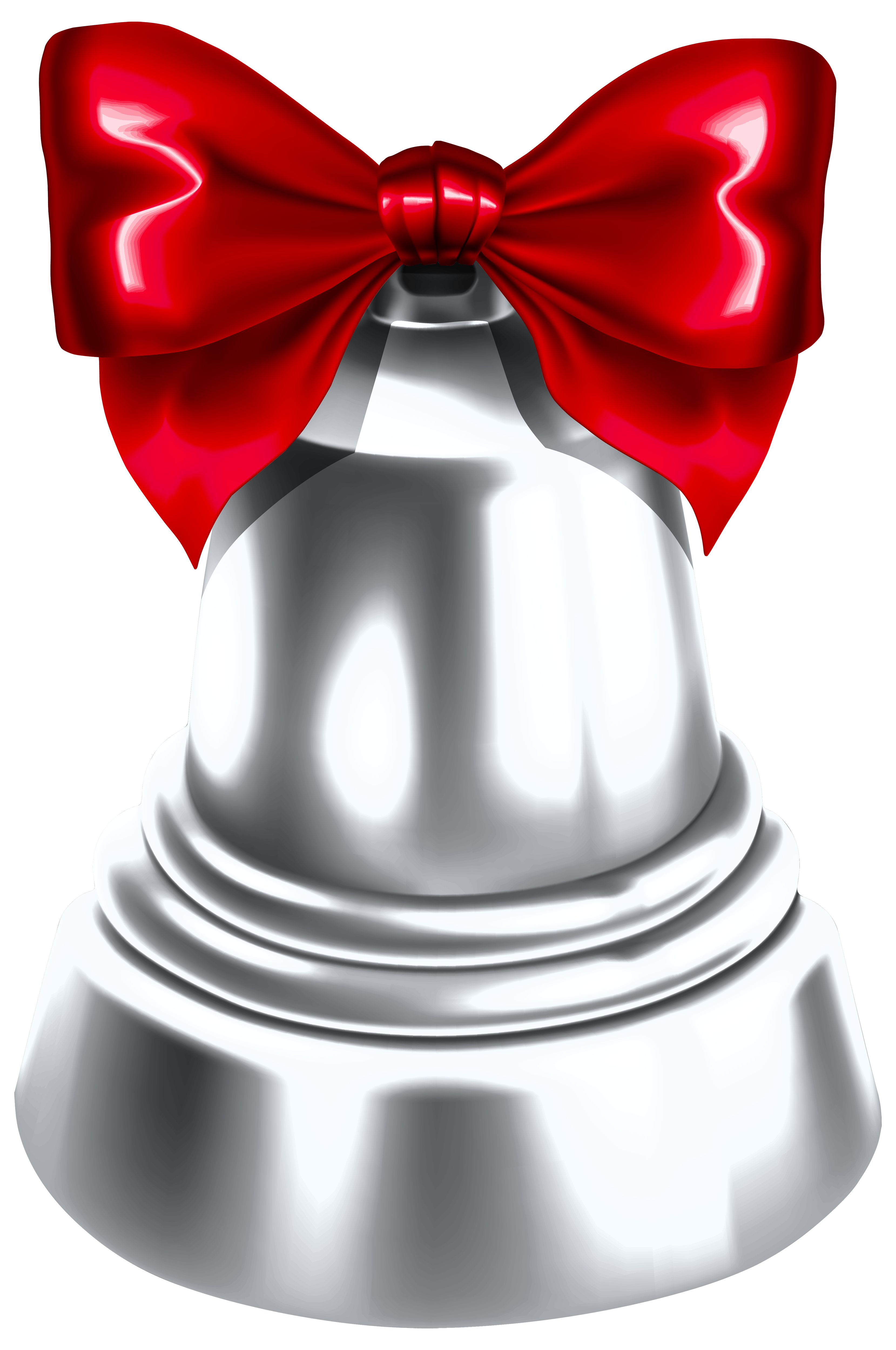 Bells clipart silver. Christmas bell png image