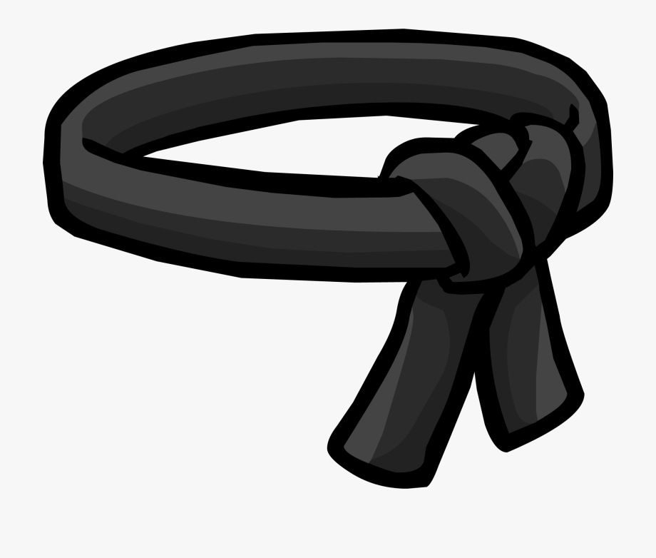 Black images group ninja. Belt clipart club penguin