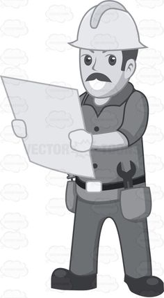 Female worker wearing tool. Belt clipart construction