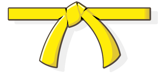 belt clipart yellow belt