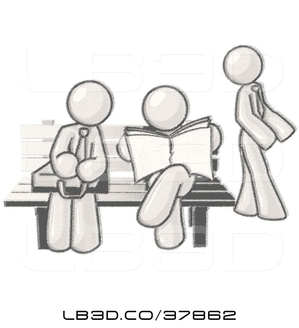 Illustration of cartoon sketched. Bench clipart bus stop bench
