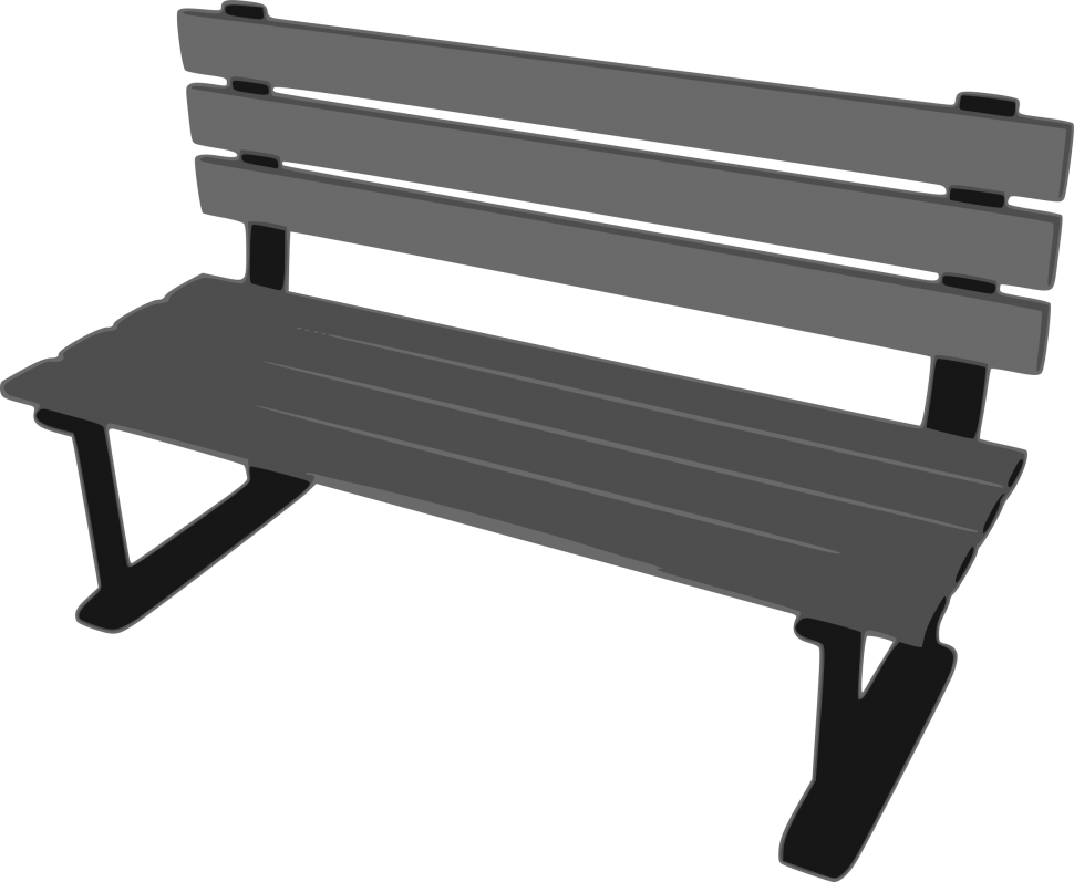 bench clipart modern