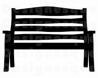 bench clipart silhouette