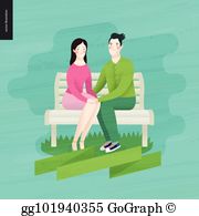 bench clipart spring