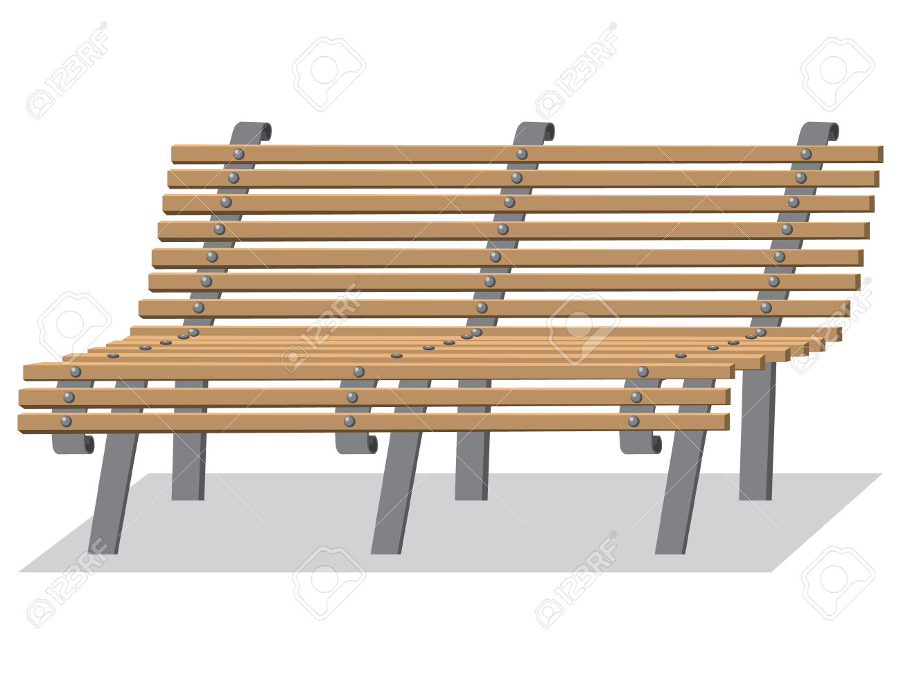bench clipart vector