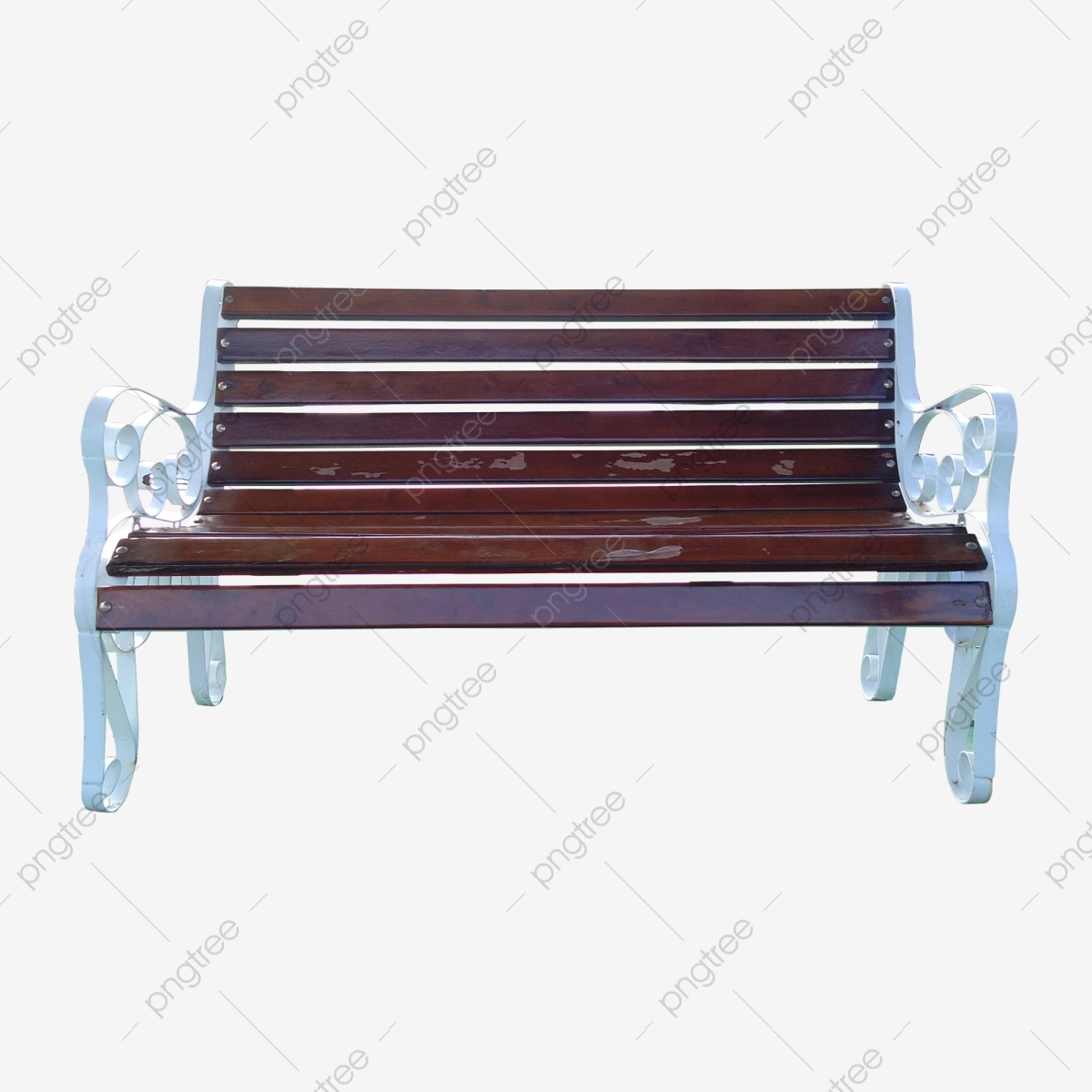 Bench clipart white background. Park wood isolated on