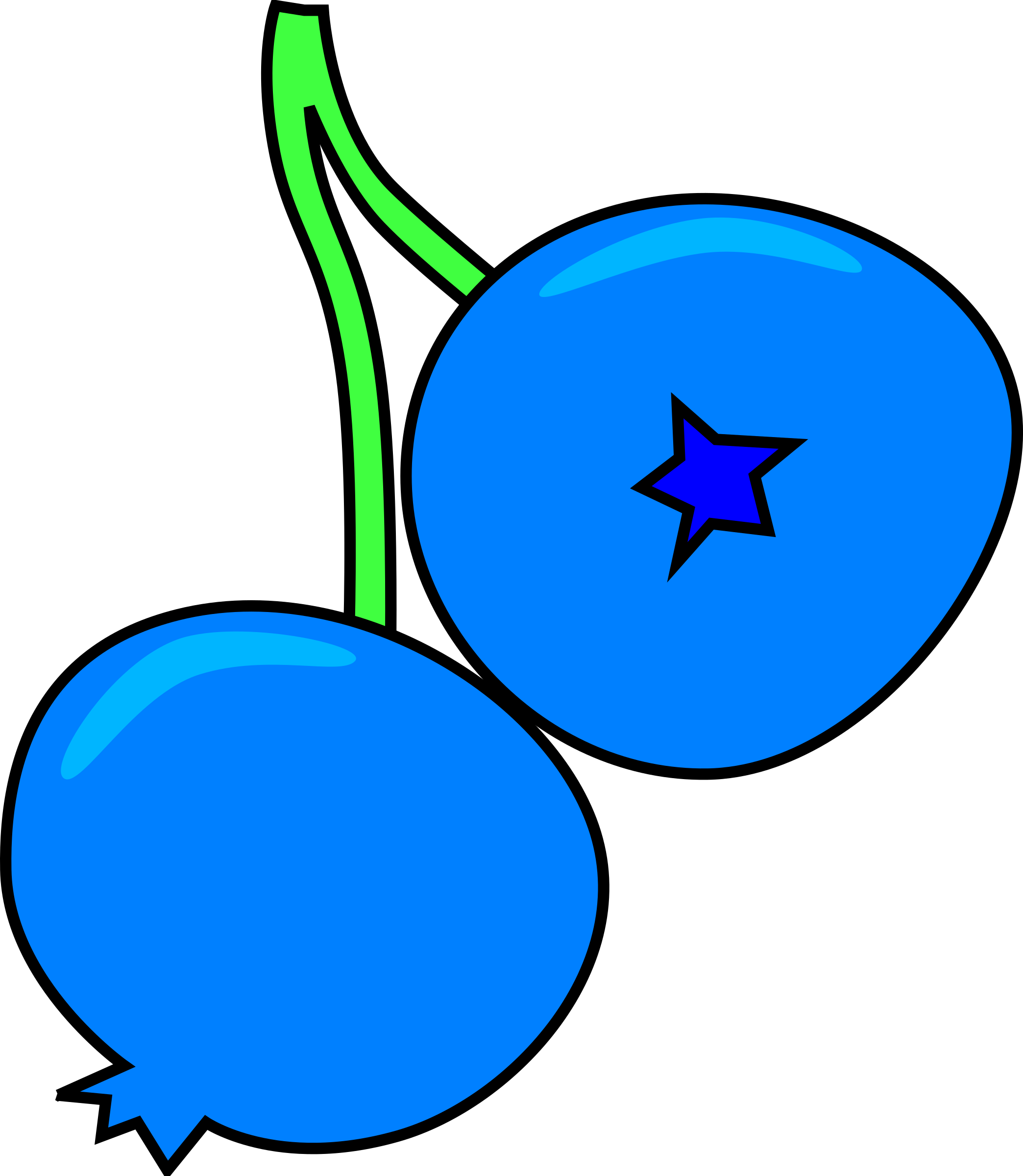Blueberry big image png. Kiwi clipart animated