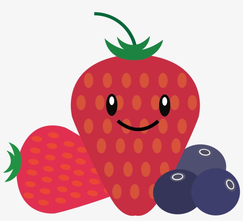 Berry clipart berrie. Pineapple berries watermelon cartoon