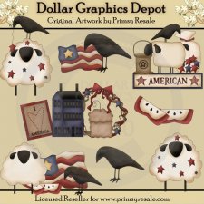 Prim clip art dollar. Berry clipart primitive
