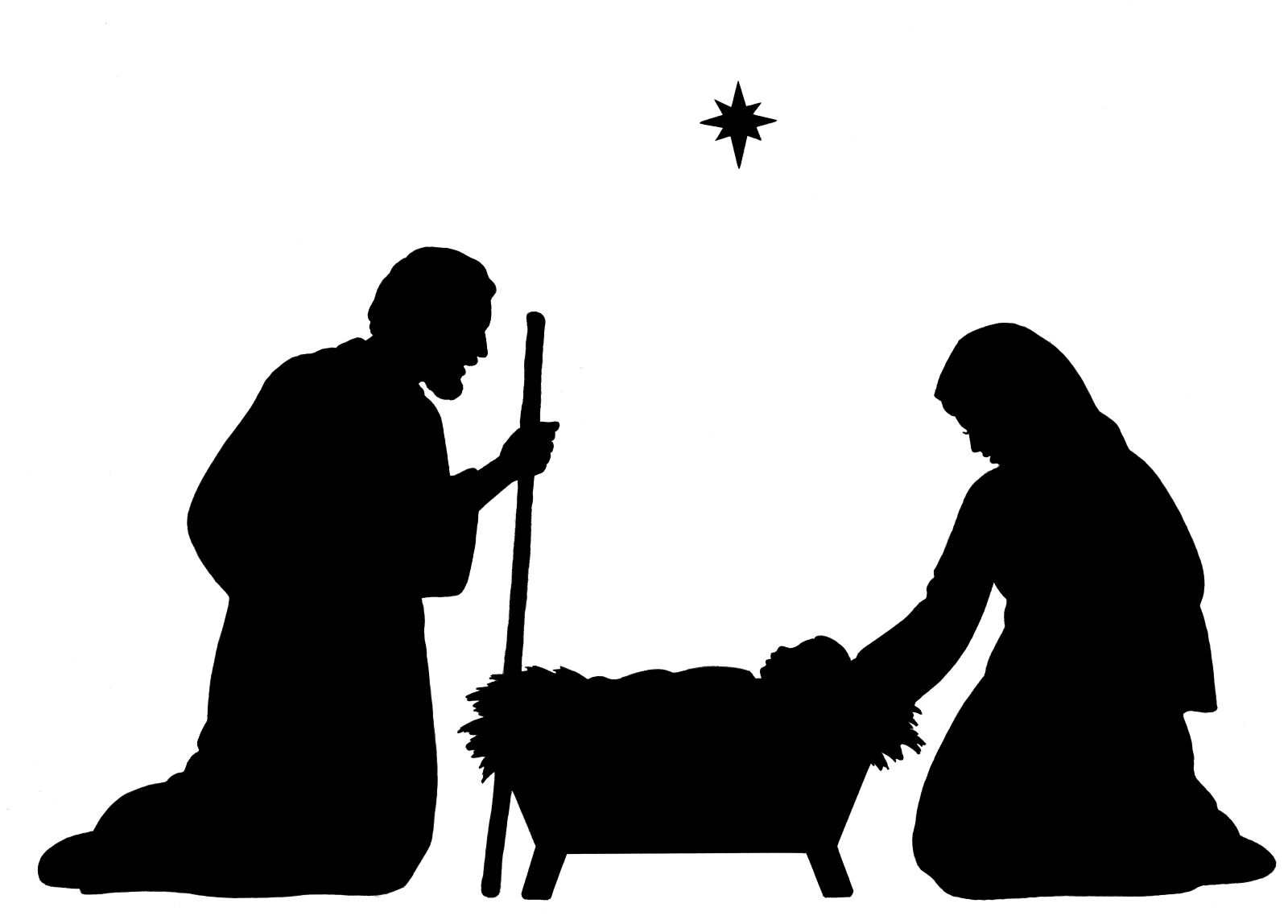 Bethlehem silhouette clip art. Manger clipart light jesus