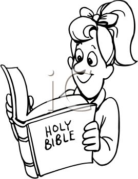 Bible clipart black and white. Reading the clip art