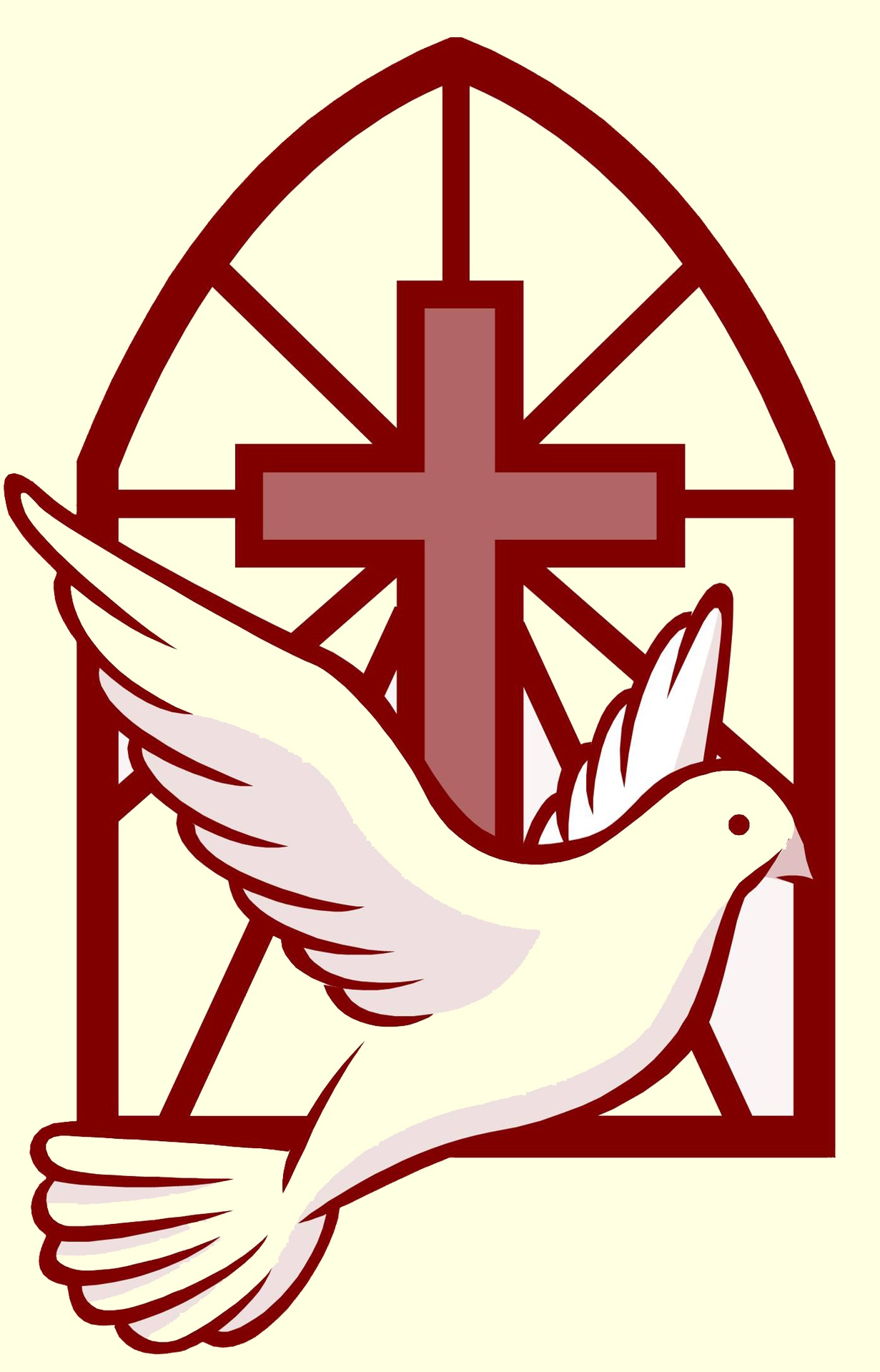 Phillips temple c m. Bible clipart dove