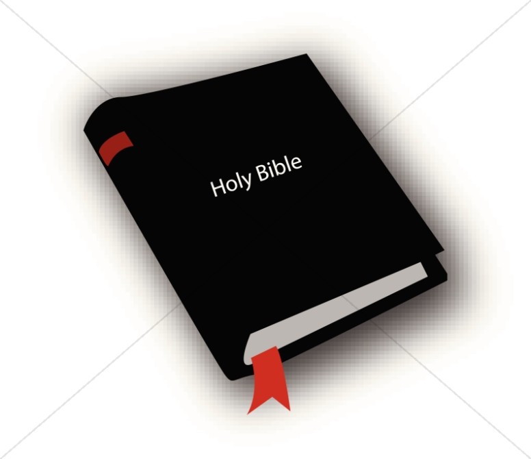 Black clipart bible. Holy