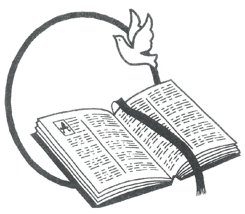 bible clipart silhouette