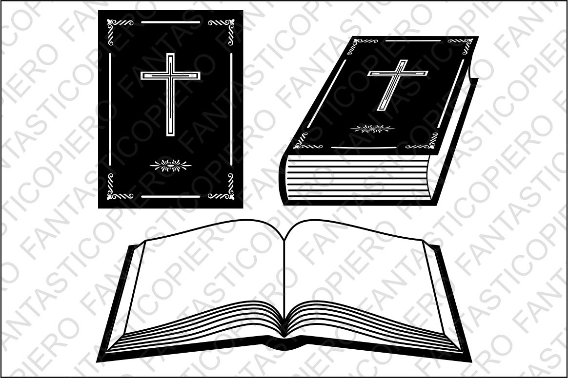 bible clipart silhouette