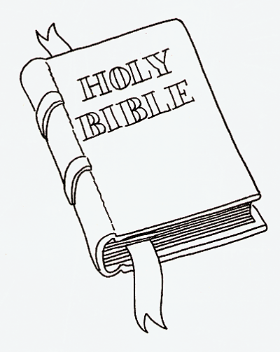 bible clipart sketch