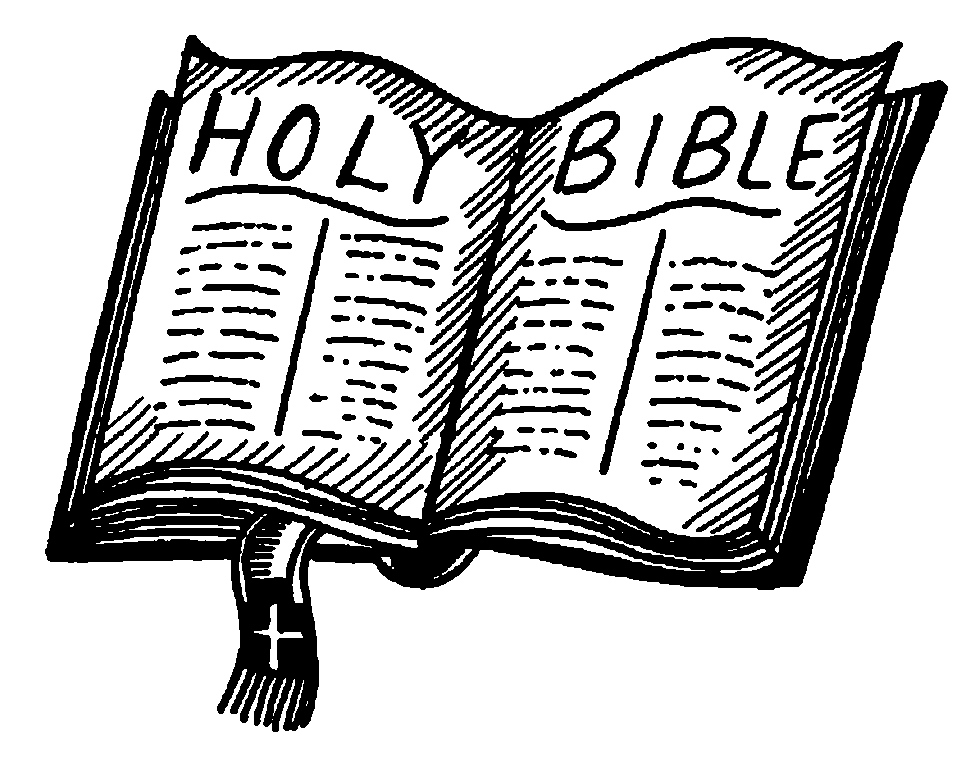 Black clipart bible. Scripture graphics 