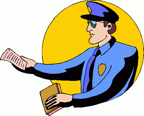 policeman clipart ticket checker