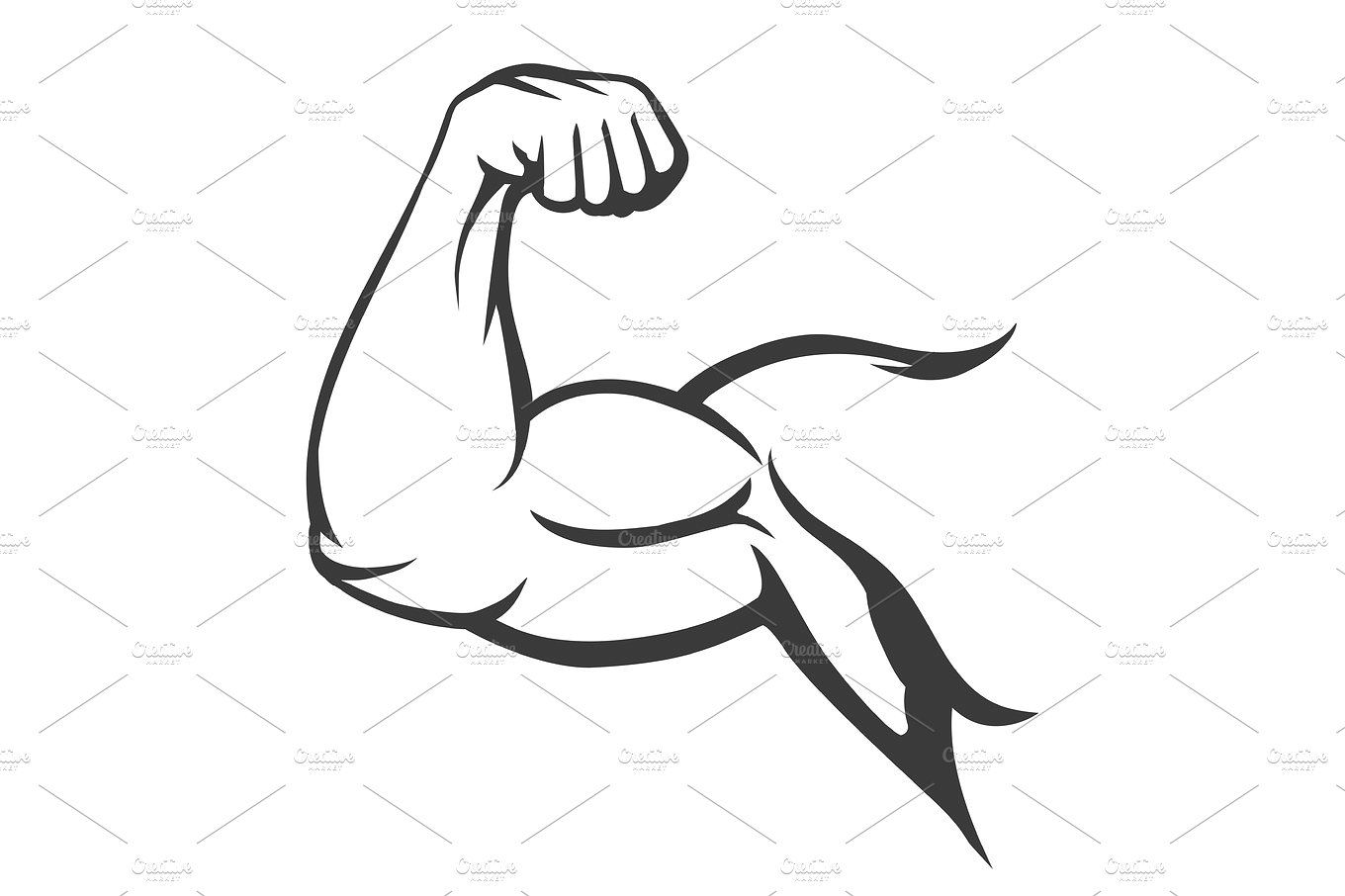 bicep clipart building muscle