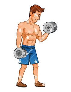 Girl lifting weights image. Bicep clipart gym