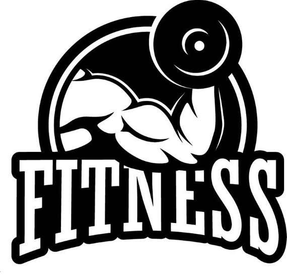 Bicep clipart gym. Bodybuilding logo arm muscle