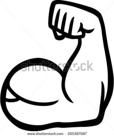 muscle clipart drawing arm