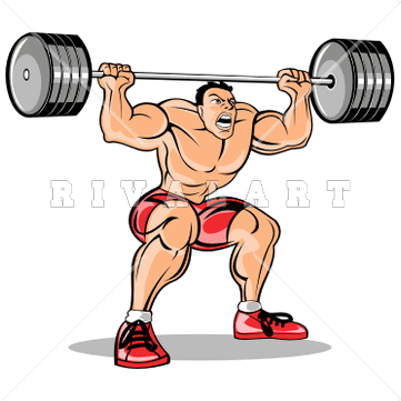Muscle clipart weightlifting. Sports image of weightlifter