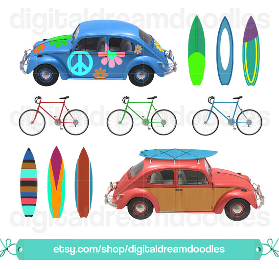 bicycle clipart beach