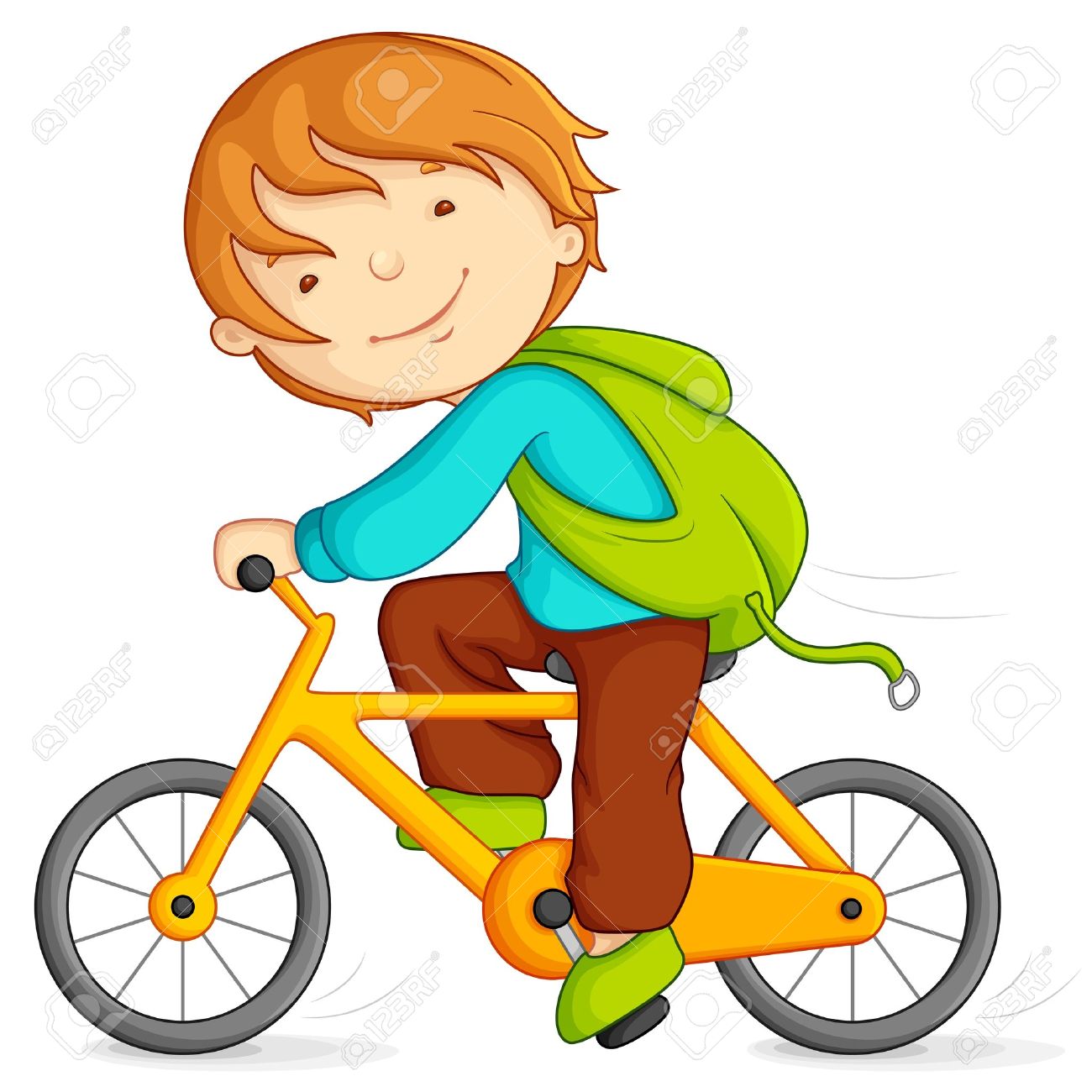 biking clipart kid bike