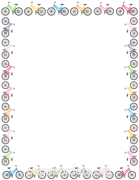 bicycle clipart border
