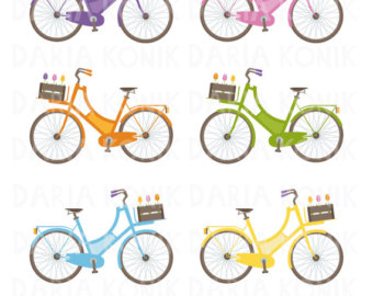 bicycle clipart colorful