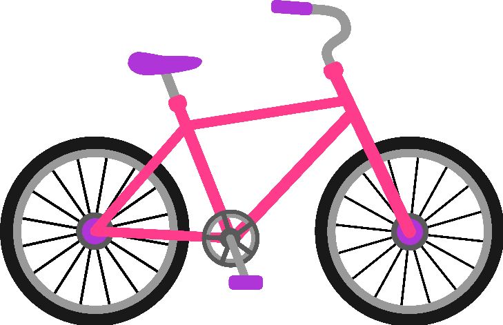 biking clipart colorful